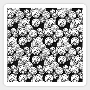 Pattern - relaxation - circles on dark background Sticker